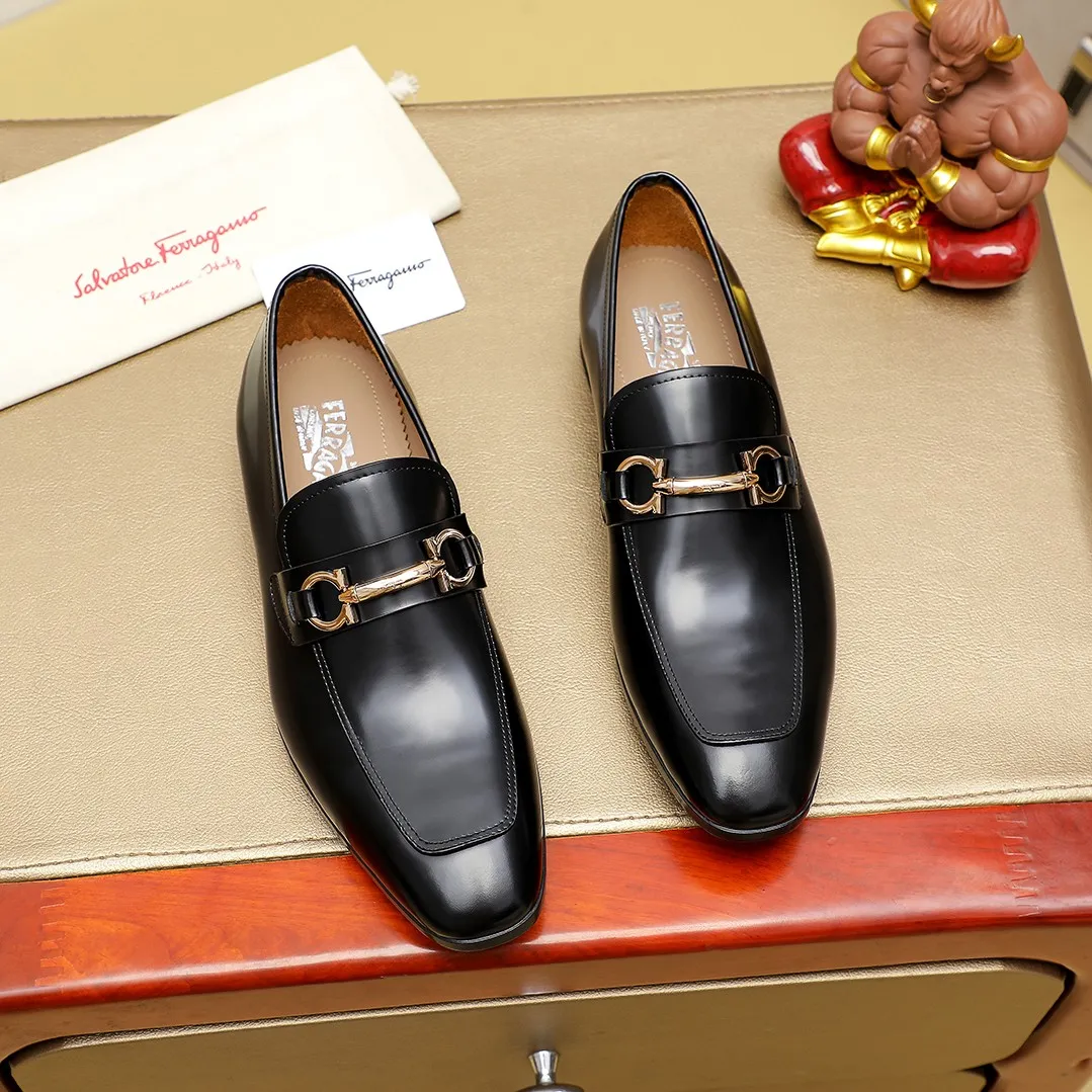 Men's shoes 💰600 🕷🕷🐂【Ferragamo】 Popular fashionable casual shoes🇨🇳Official website counter 1:1 production, original mold opening💯Good quality can be seen, imported high-end first-layer pebbled calfskin, water-dyed🐂leather lining🌿very clear texture, high-quality waterproof, non-slip and wear-resistant outsole🎋high quality and low price, truly handmade🍓, 7 colors available! Code number 38-44 (45. To be customized)